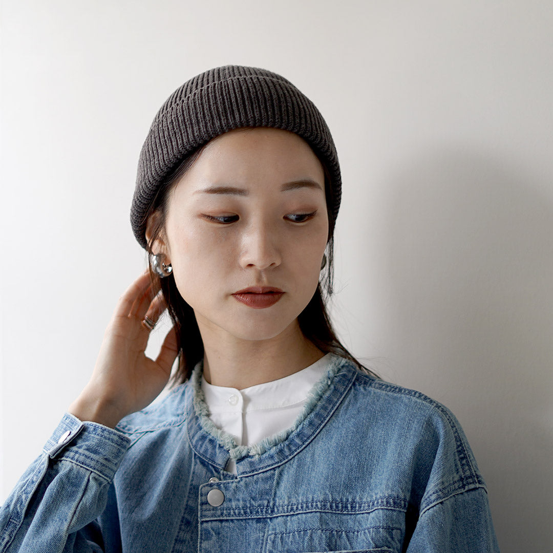 ROTOTO / Japanese Paper and Recycled Cotton Beanie