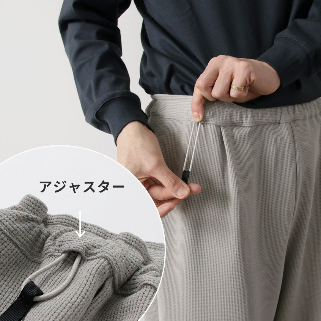 AXESQUIN / Quick Dry Eco Waffle Relaxing Pants