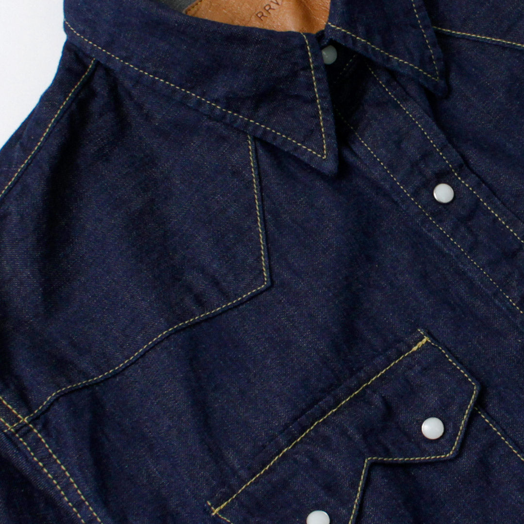 REMI RELIEF / 8.5oz Denim Sawtooth Flap Western Shirt