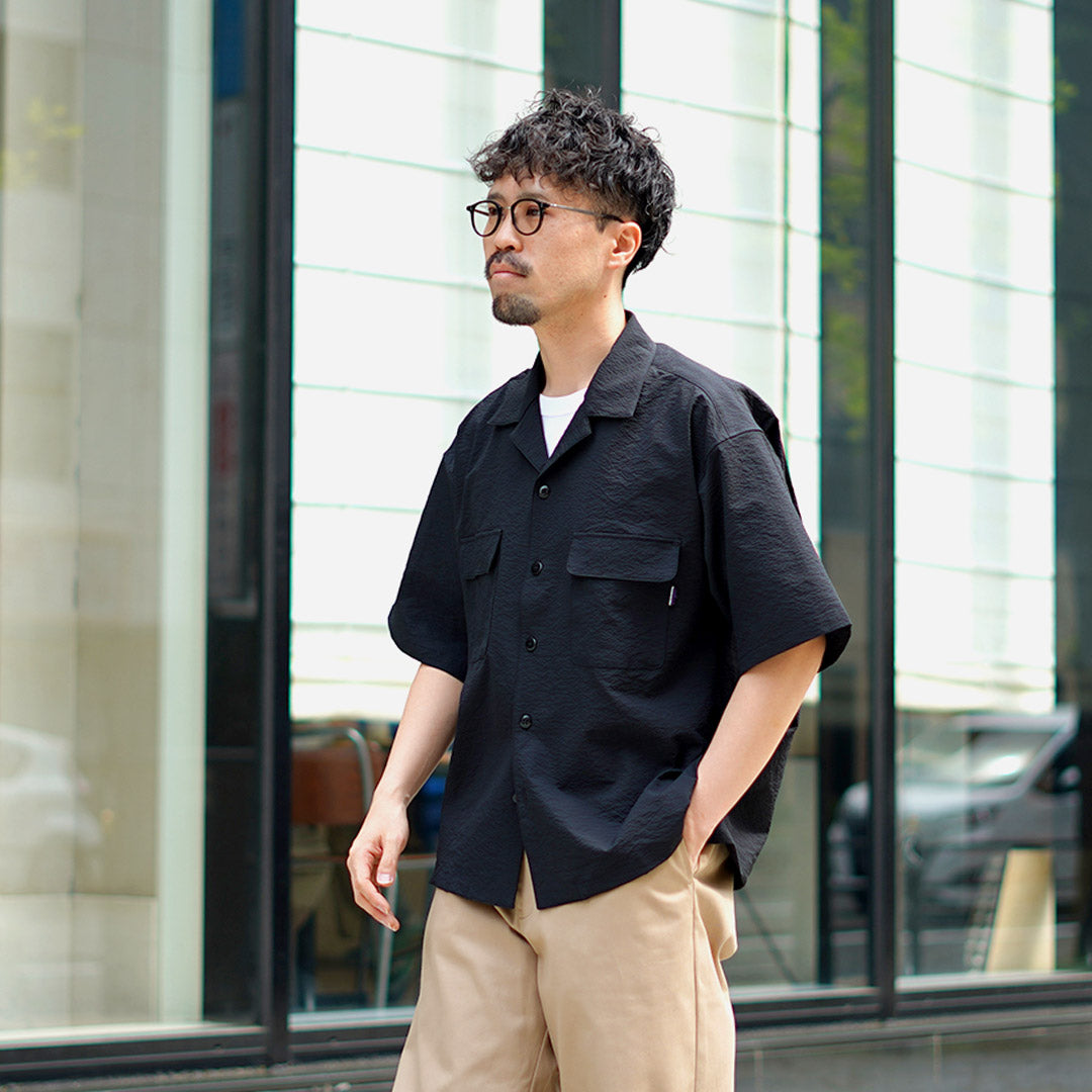THOUSAND MILE / Seersucker Short Sleeve Shirt