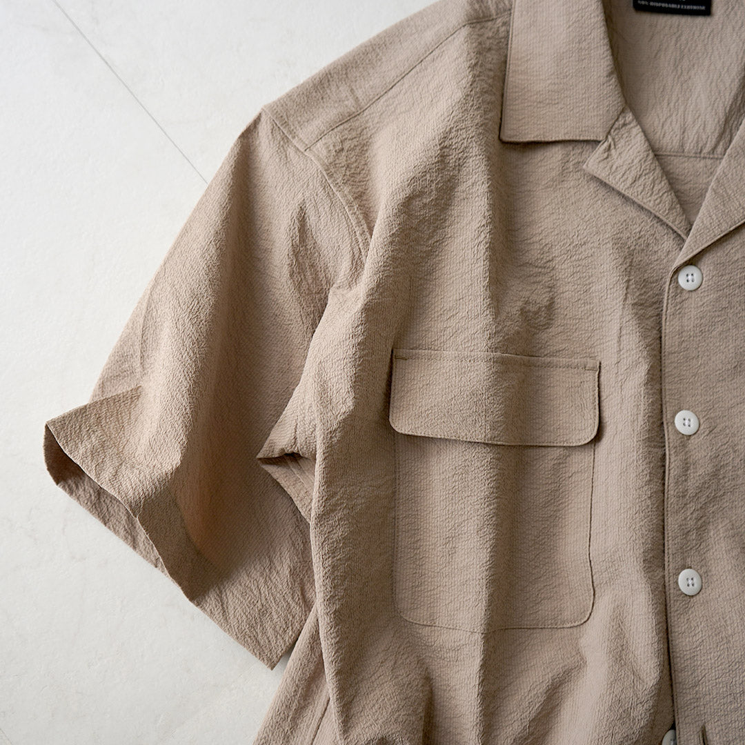 THOUSAND MILE / Seersucker Short Sleeve Shirt