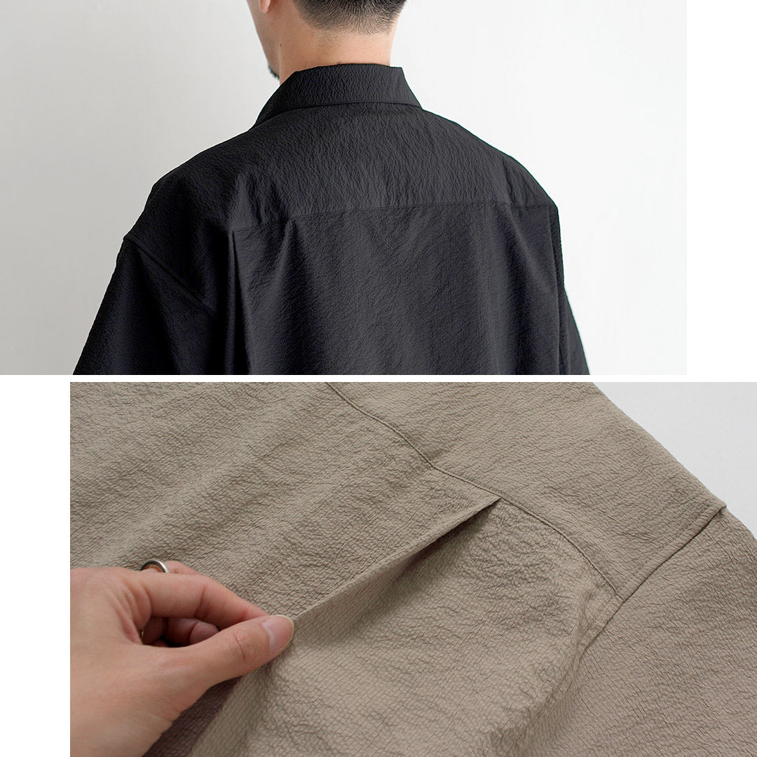 THOUSAND MILE / Seersucker Short Sleeve Shirt