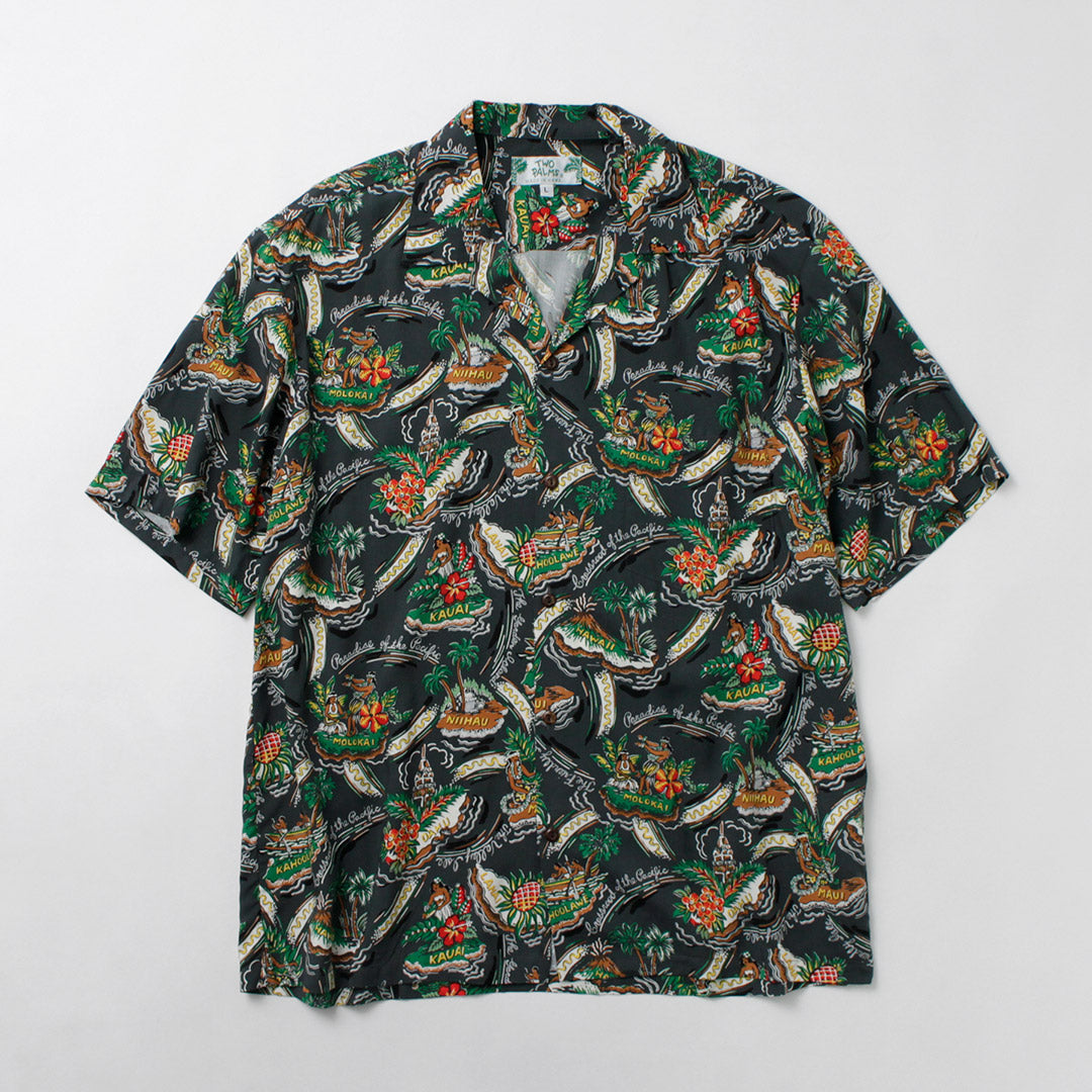 TWO PALMS / Rayon Friendly Isle Hawaiian Shirt