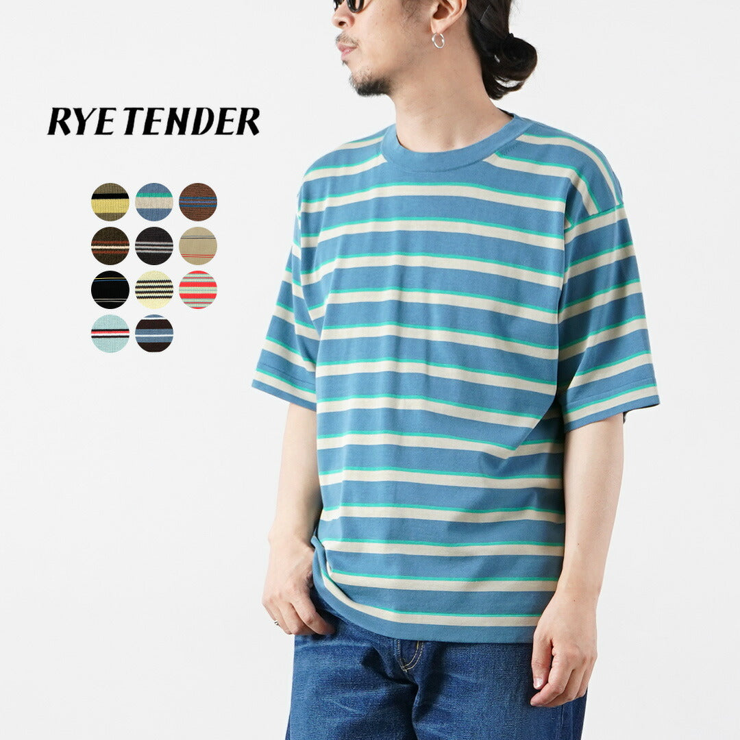 RYE TENDER / Centre Tee Stripe T-Shirt