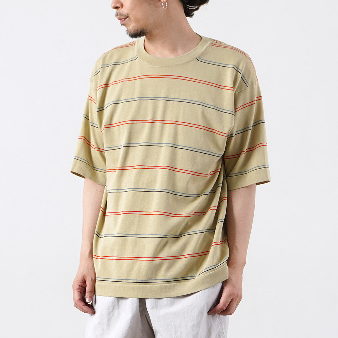RYE TENDER / Centre Tee Stripe T-Shirt