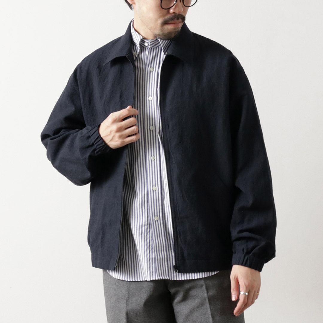 FUJITO / Linen Wool Tropical Zip Blouson