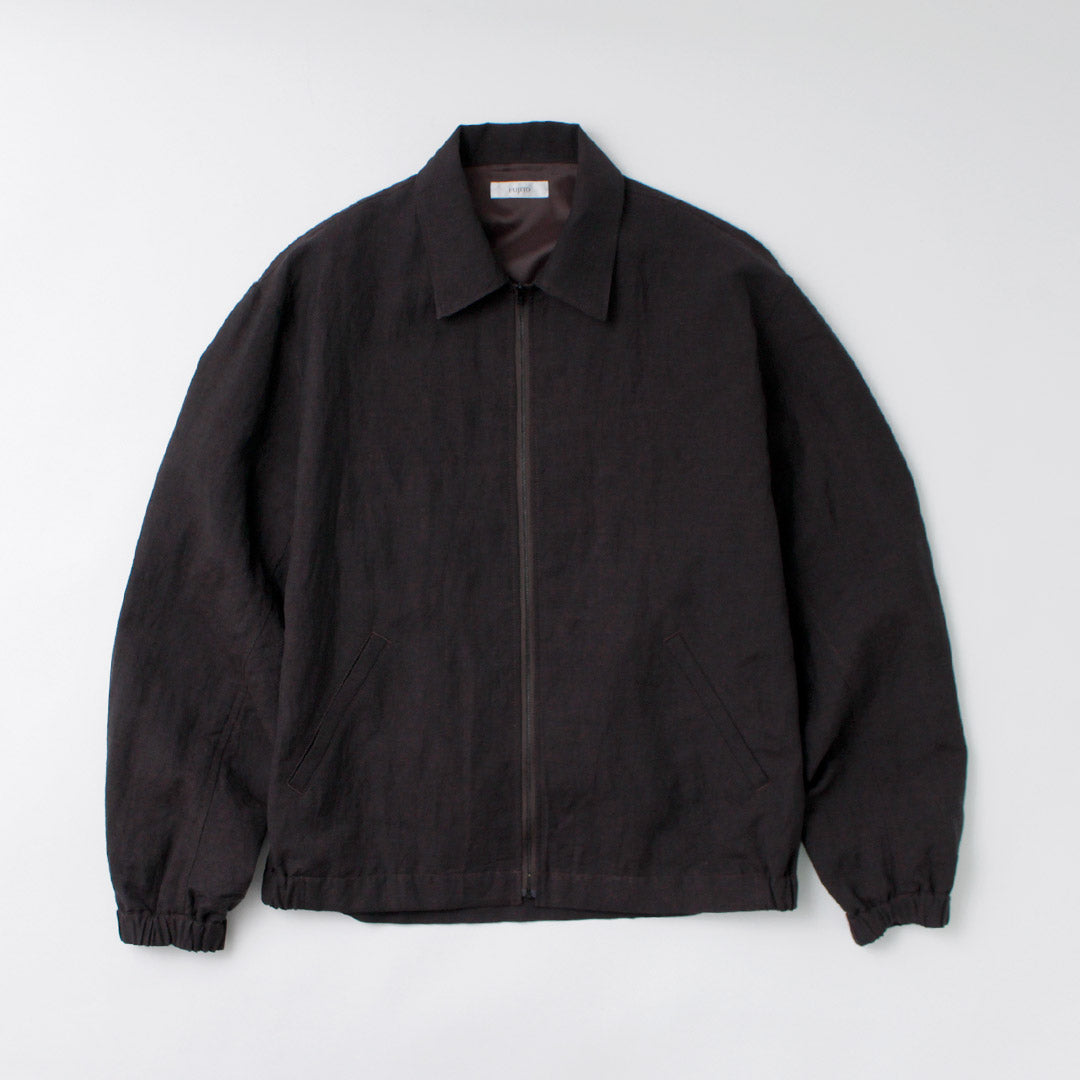 FUJITO / Linen Wool Tropical Zip Blouson