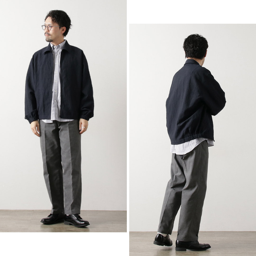 FUJITO / Linen Wool Tropical Zip Blouson