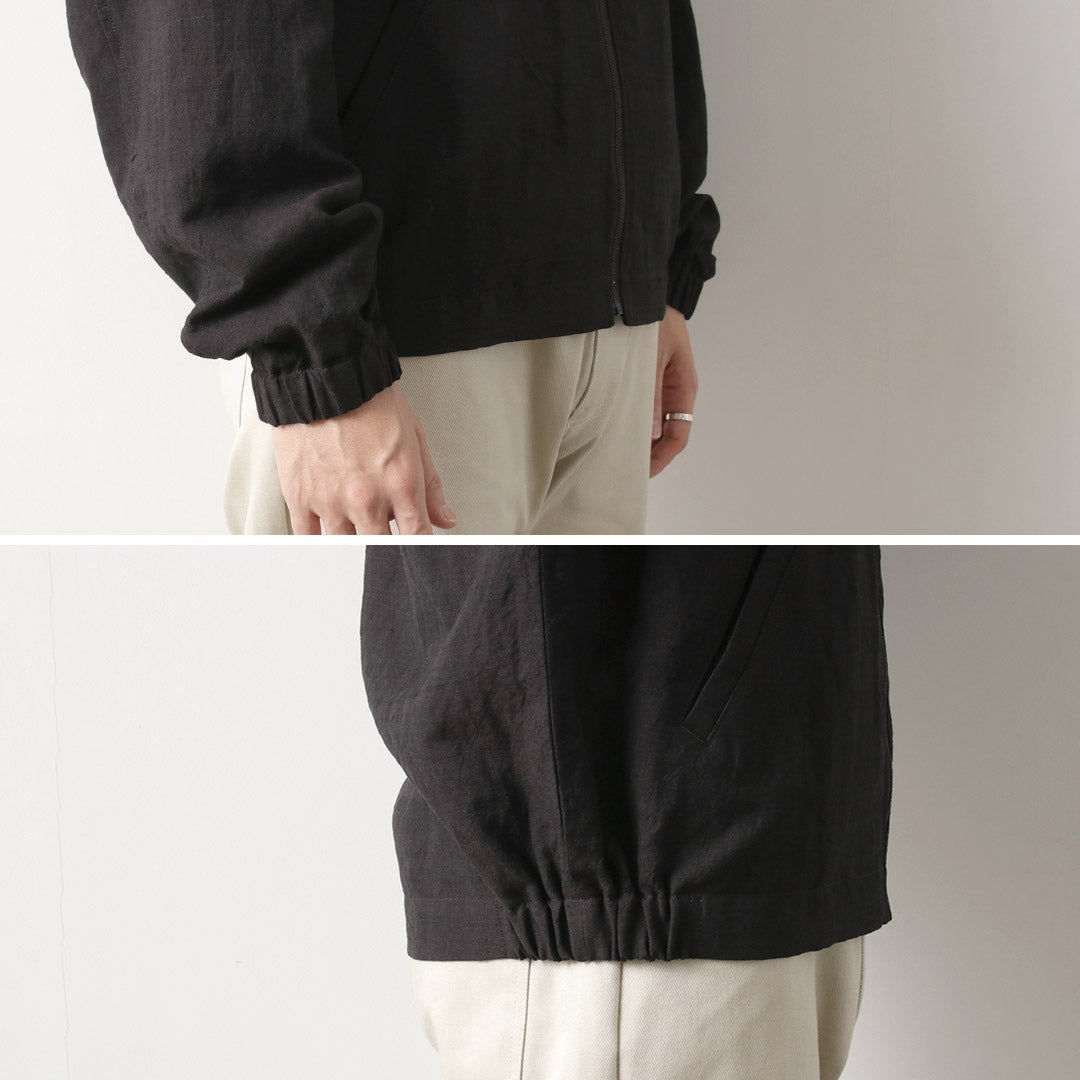 FUJITO / Linen Wool Tropical Zip Blouson