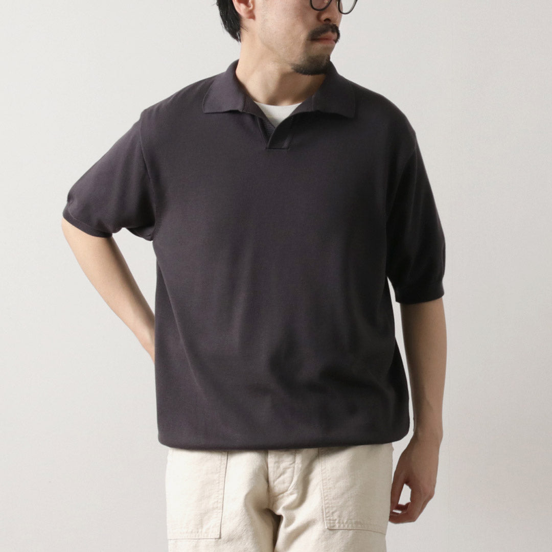 FUJITO / Cotton Silk Skipper Polo