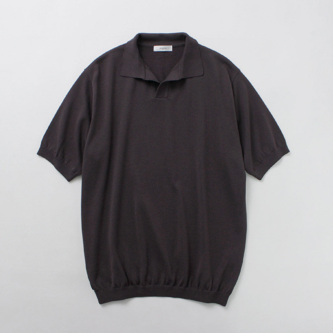 FUJITO / Cotton Silk Skipper Polo