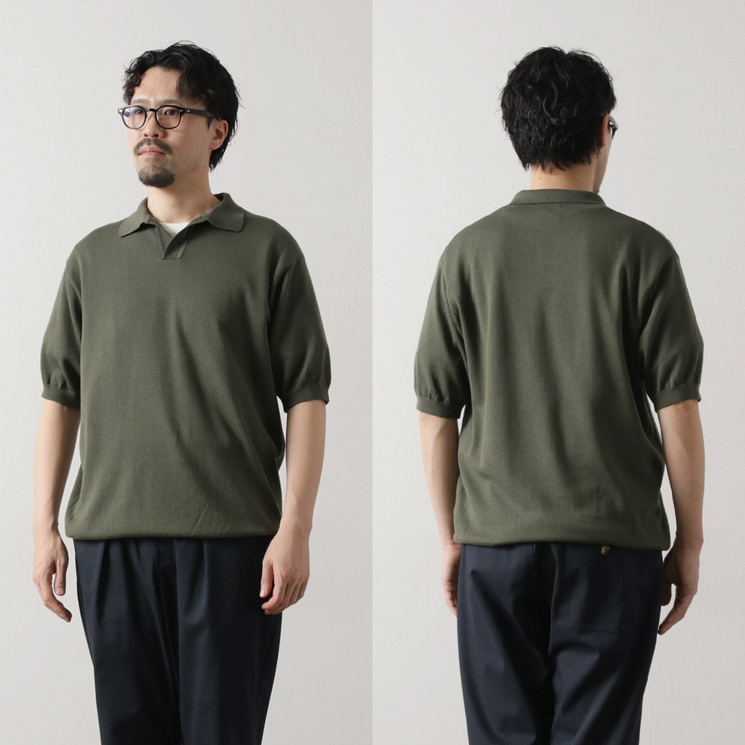 FUJITO / Cotton Silk Skipper Polo