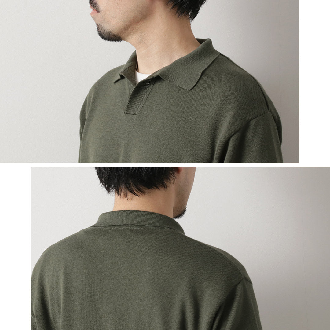 FUJITO / Cotton Silk Skipper Polo