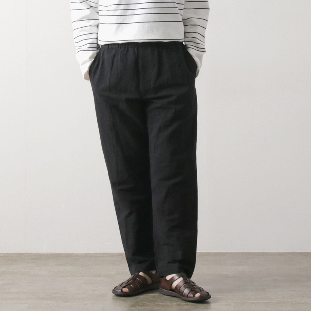 FUJITO / Linen Cotton Seersucker Easy Pants