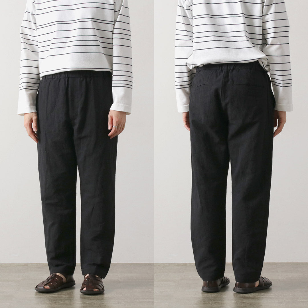 FUJITO / Linen Cotton Seersucker Easy Pants