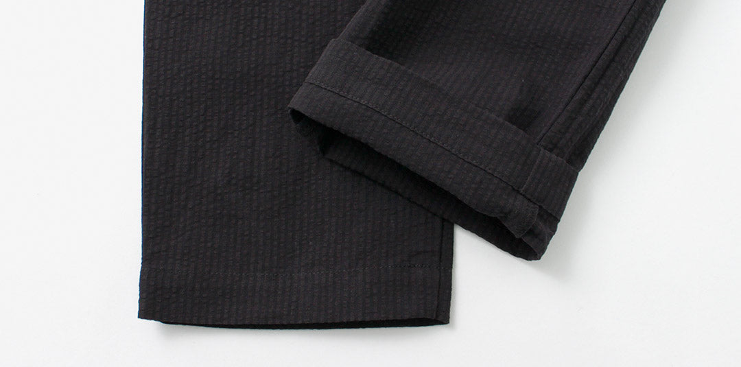 FUJITO / Linen Cotton Seersucker Easy Pants