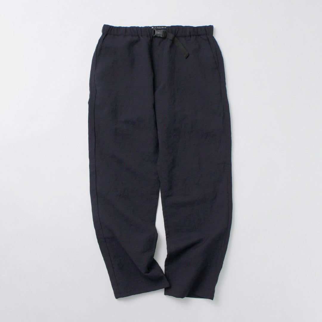 FUJITO / Linen Wool Tropical N.O.U.N Beltless Pants