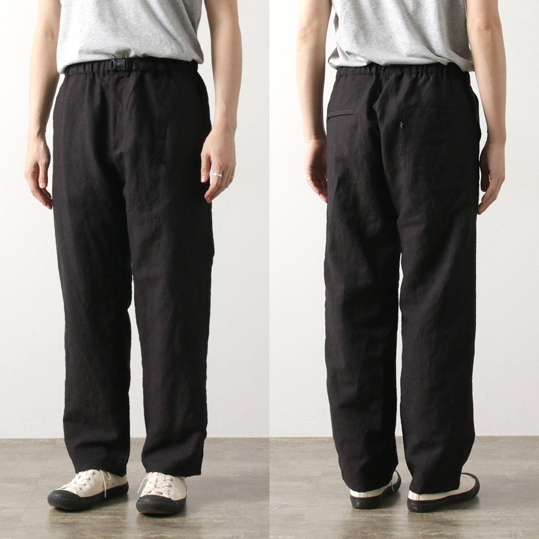 FUJITO / Linen Wool Tropical N.O.U.N Beltless Pants