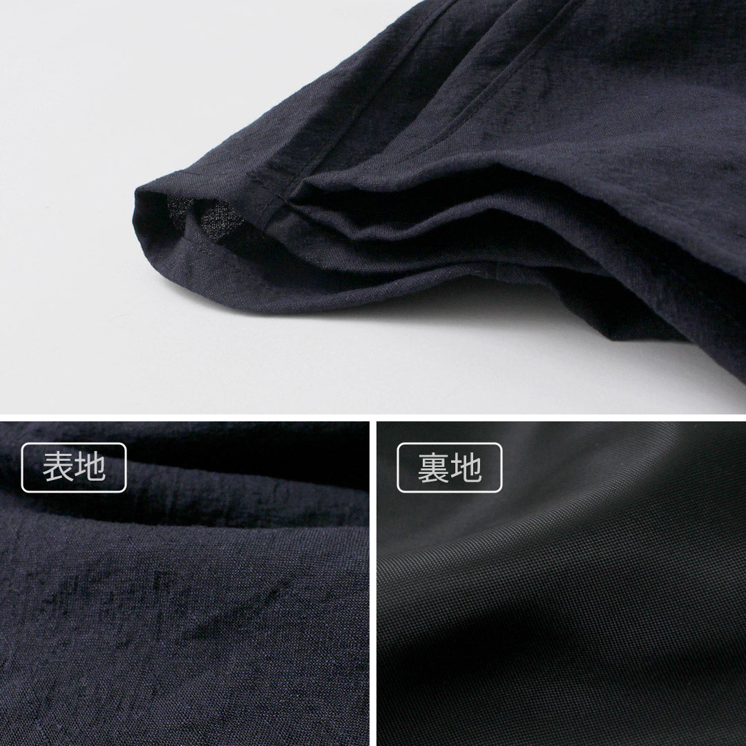 FUJITO / Linen Wool Tropical N.O.U.N Beltless Pants