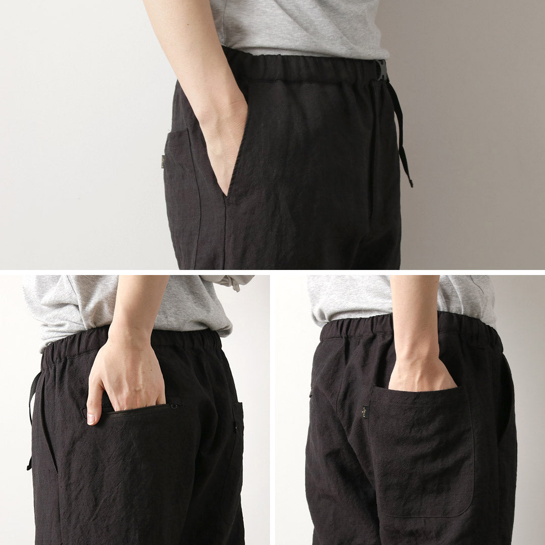 FUJITO / Linen Wool Tropical N.O.U.N Beltless Pants