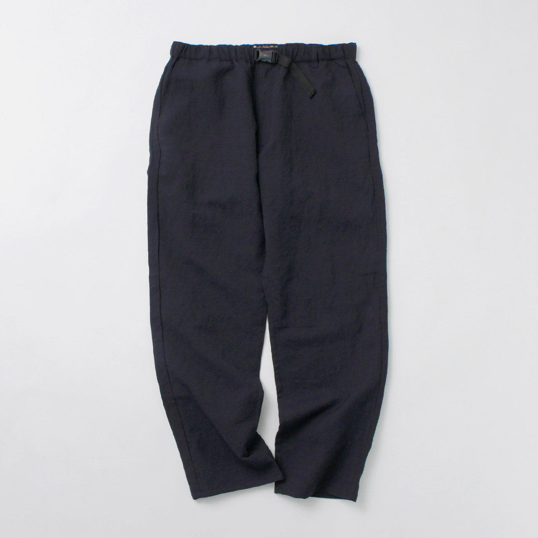 FUJITO / Linen Wool Tropical N.O.UN Beltless Pants