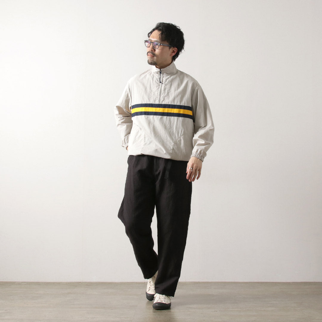 FUJITO / Linen Wool Tropical N.O.UN Beltless Pants