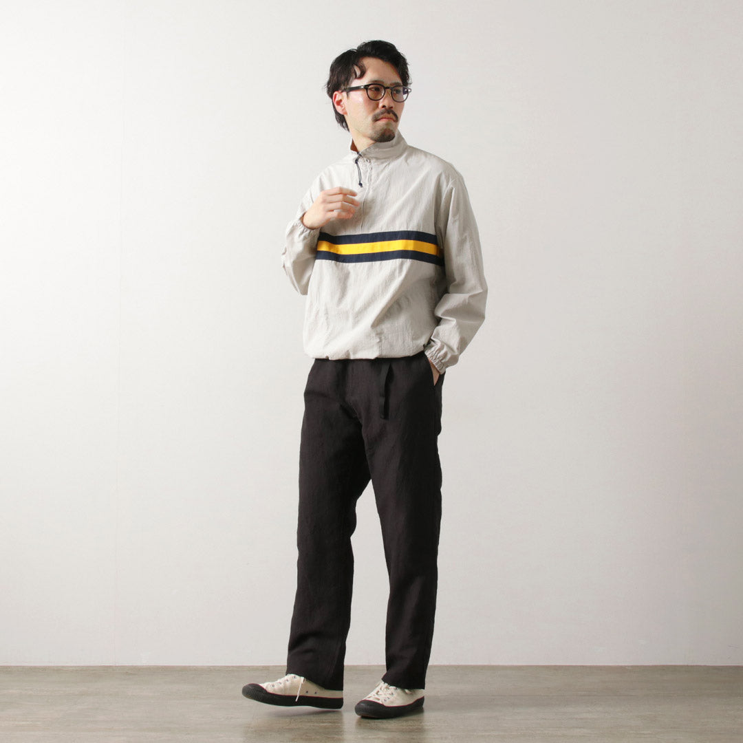 FUJITO / Linen Wool Tropical N.O.UN Beltless Pants