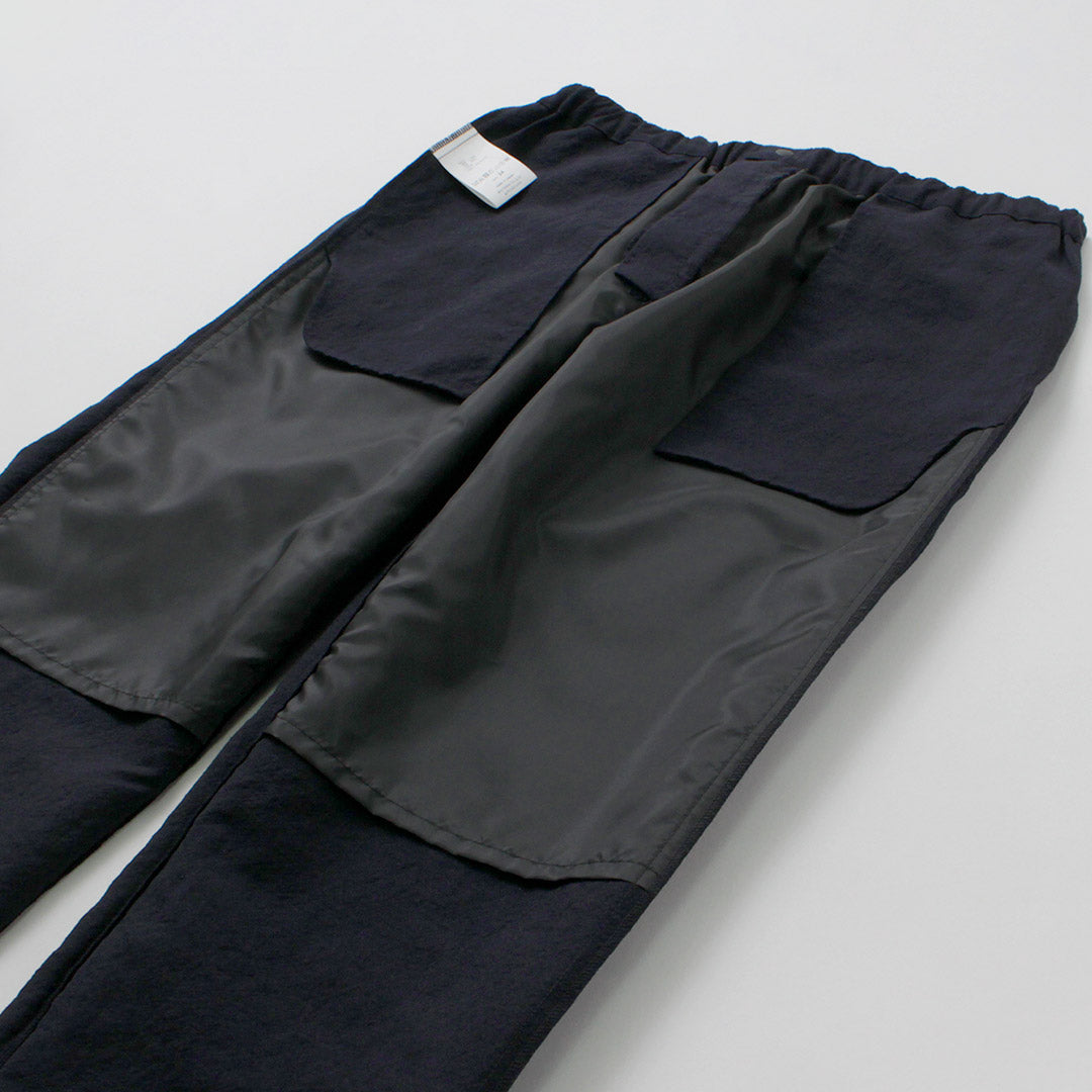 FUJITO / Linen Wool Tropical N.O.UN Beltless Pants