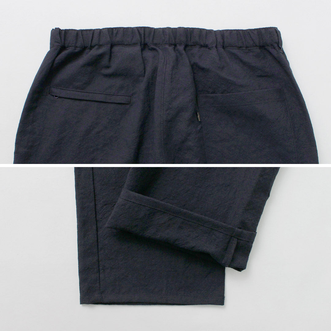 FUJITO / Linen Wool Tropical N.O.UN Beltless Pants