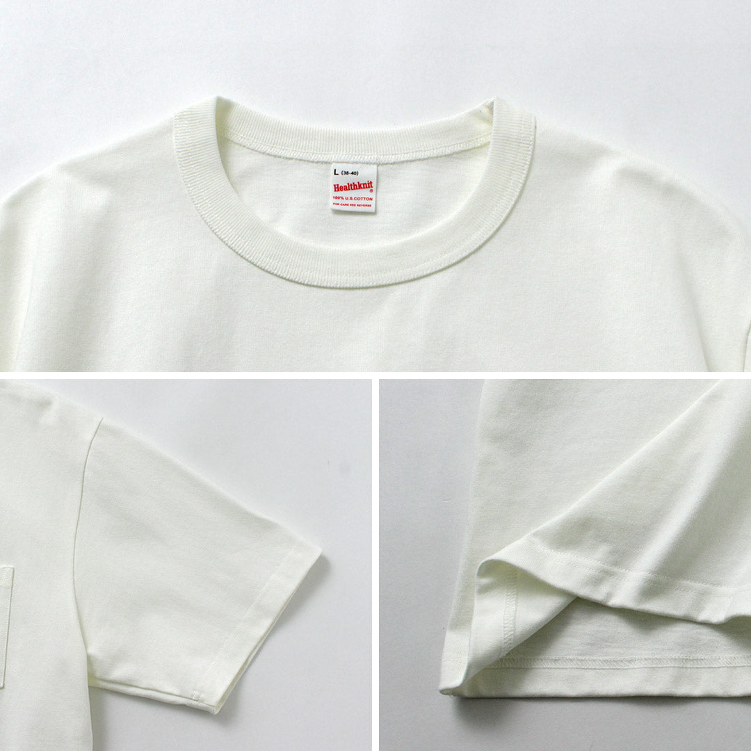 HEALTHKNIT / Max Weight 9oz Crew Neck Short Sleeve Pocket T-Shirt