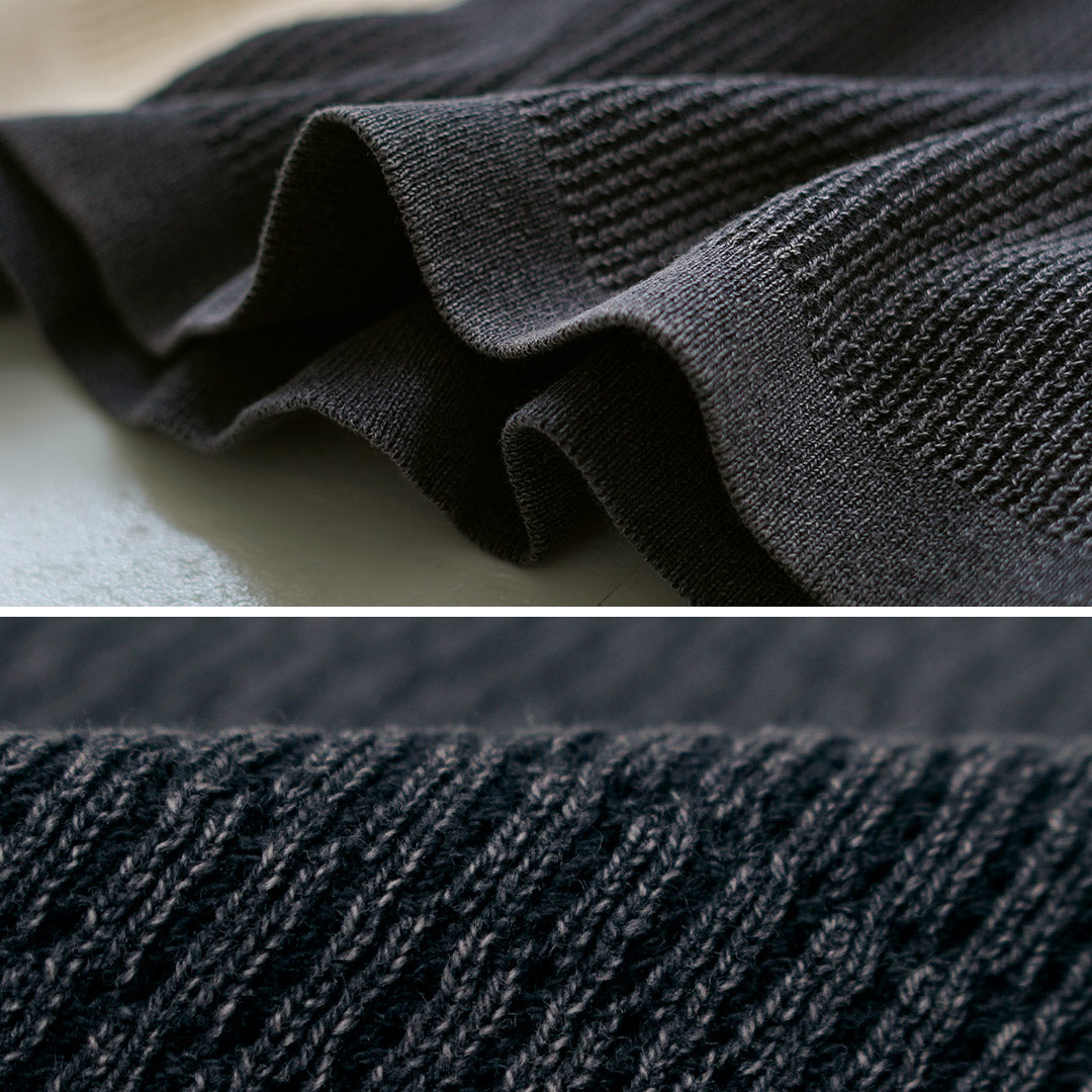 HEALTHKNIT / Henley Neck Short Sleeve Knit T-Shirt 2026 Model
