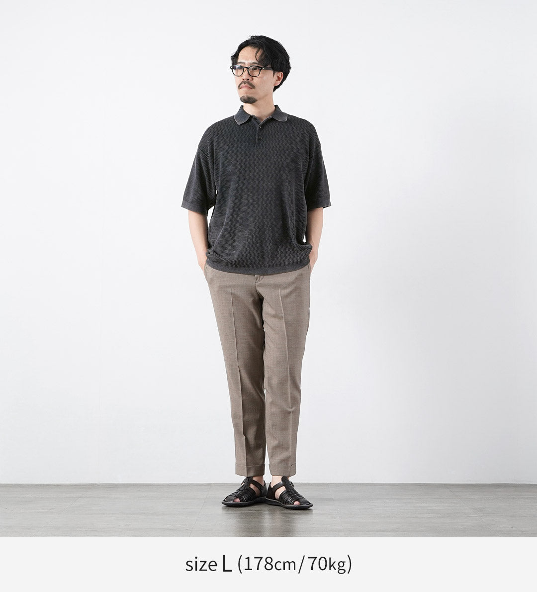 HEALTHKNIT / Short Sleeve Knit Polo Shirt 2026 Model