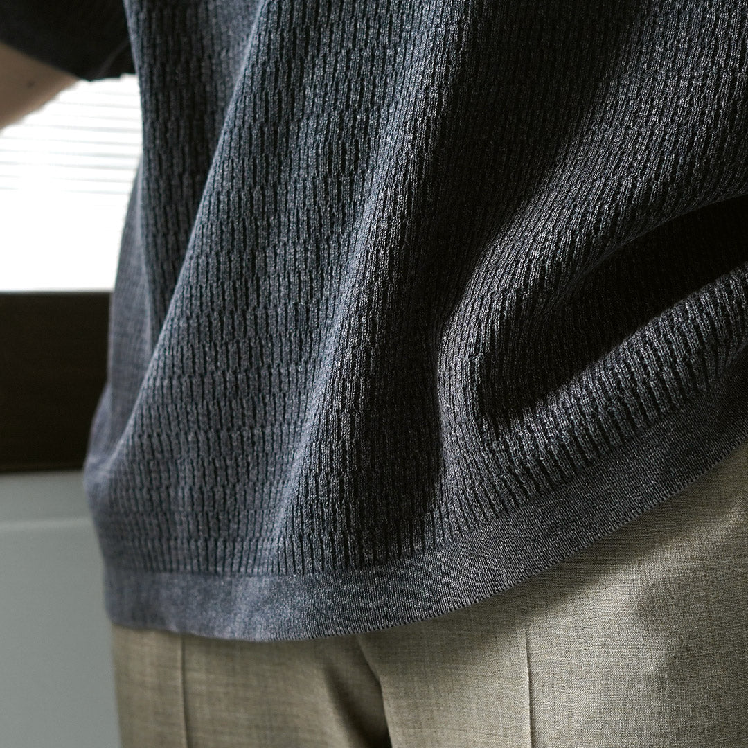 HEALTHKNIT / Short Sleeve Knit Polo Shirt 2026 Model