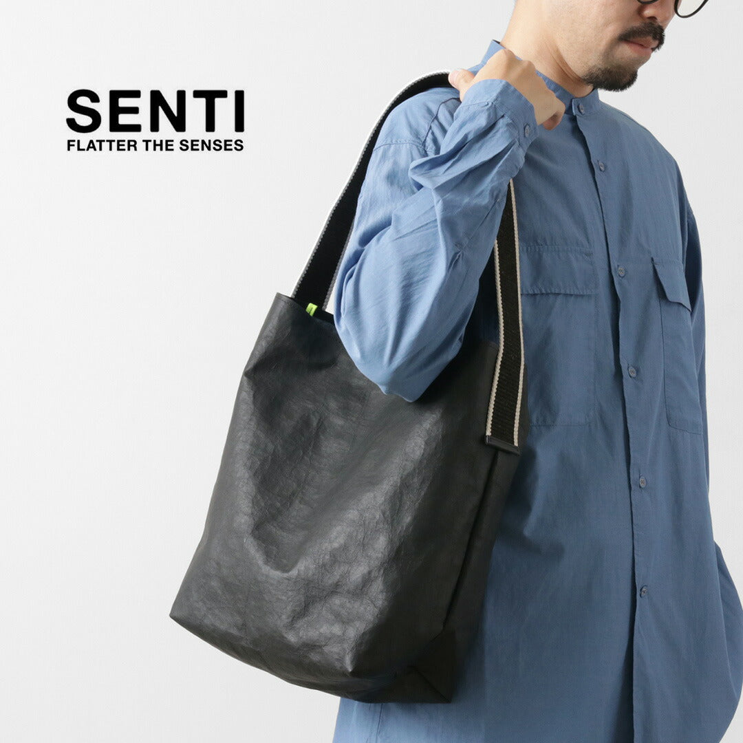 SENTI / Dyneema Leather Box Type Shoulder Bag