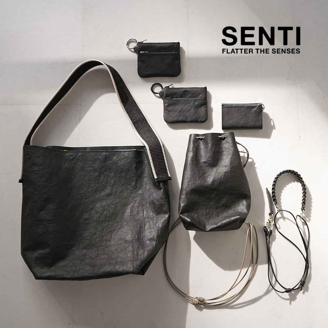 SENTI / Dyneema Leather Box Type Shoulder Bag