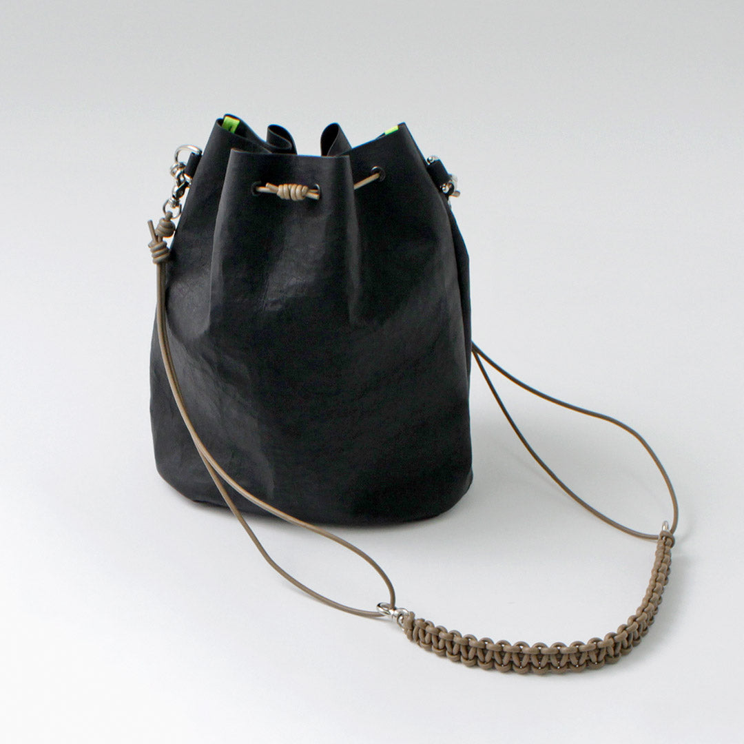 SENTI / Dyneema Leather Drawstring 2-way Bag