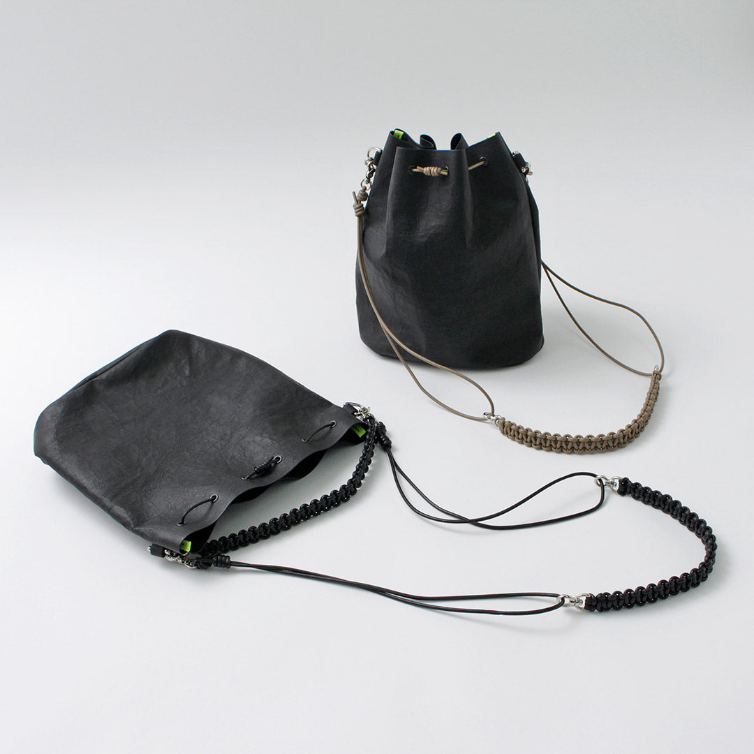 SENTI / Dyneema Leather Drawstring 2-way Bag