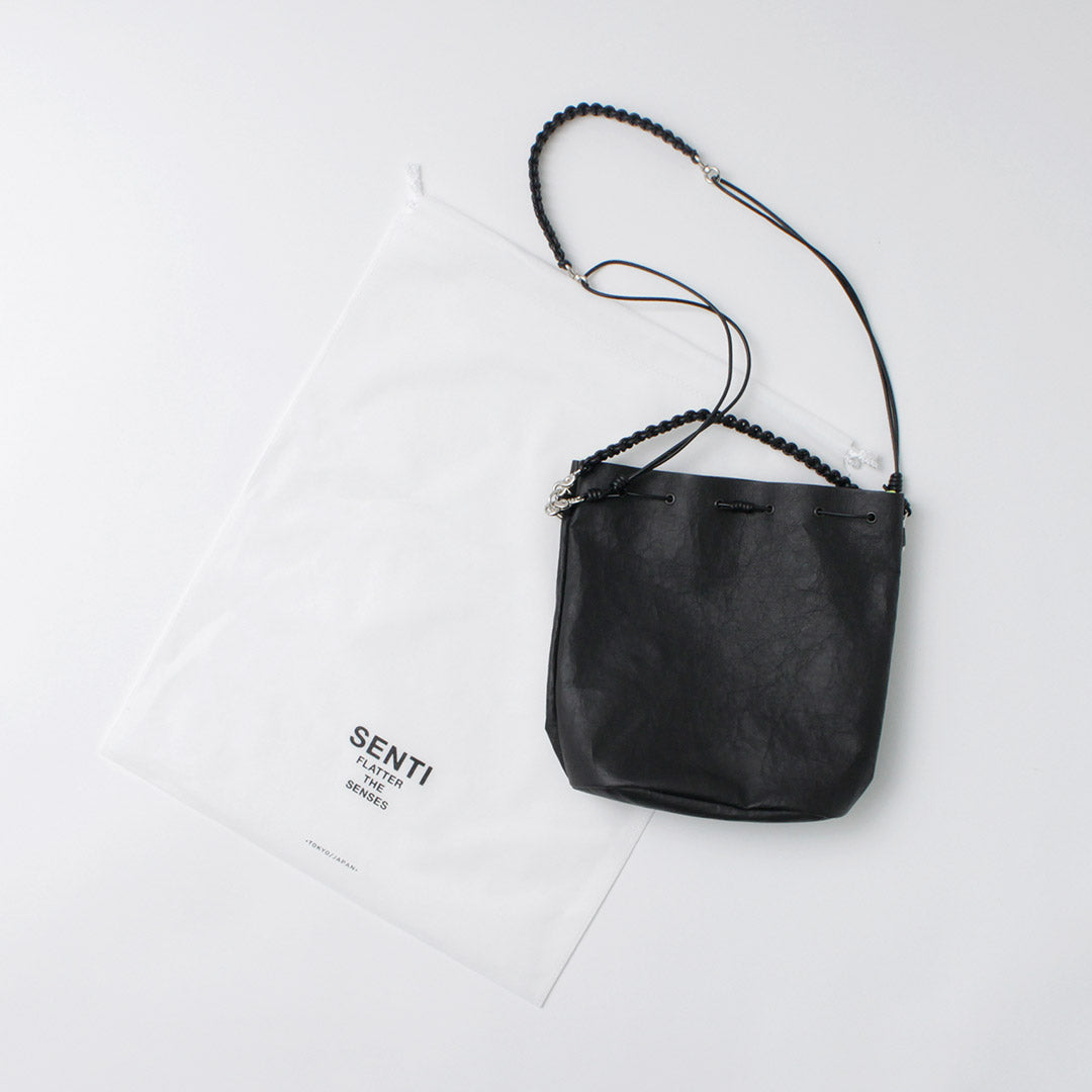 SENTI / Dyneema Leather Drawstring 2-way Bag