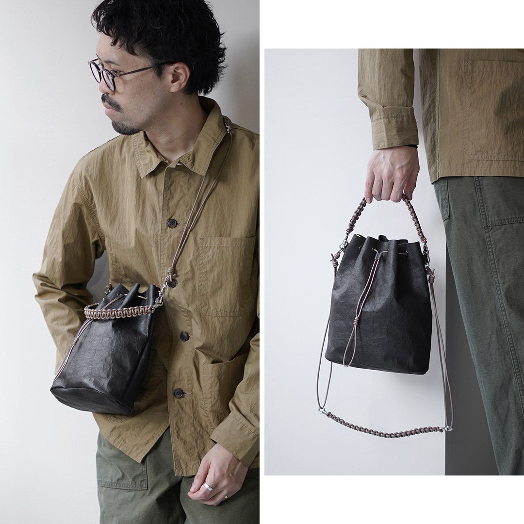 SENTI / Dyneema Leather Drawstring 2-way Bag