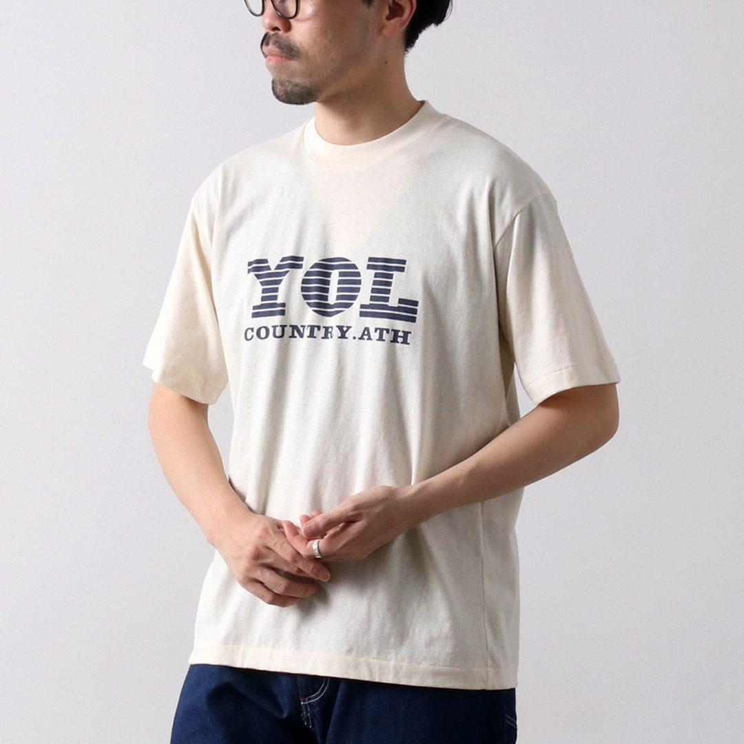 UNDYED / YOL Undyed Organic Cotton Print T-Shirt