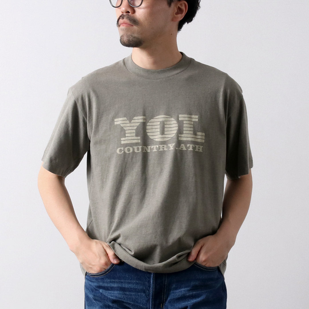 UNDYED / YOL Undyed Organic Cotton Print T-Shirt