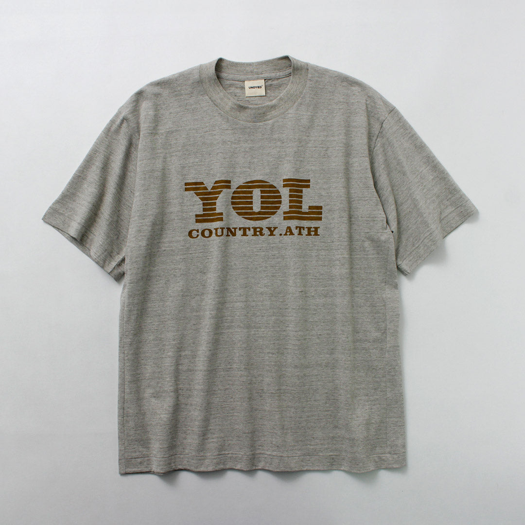 UNDYED / YOL Undyed Organic Cotton Print T-Shirt