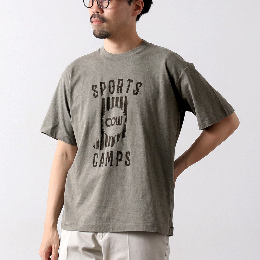 UNDYED / SPORTS CAMPS Undyed Organic Cotton Print T-Shirt