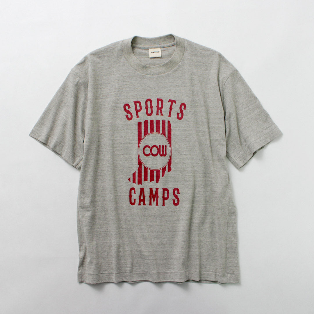 UNDYED / SPORTS CAMPS Undyed Organic Cotton Print T-Shirt