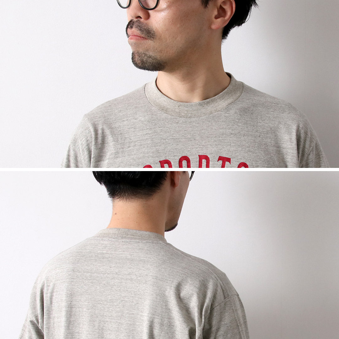 UNDYED / SPORTS CAMPS Undyed Organic Cotton Print T-Shirt