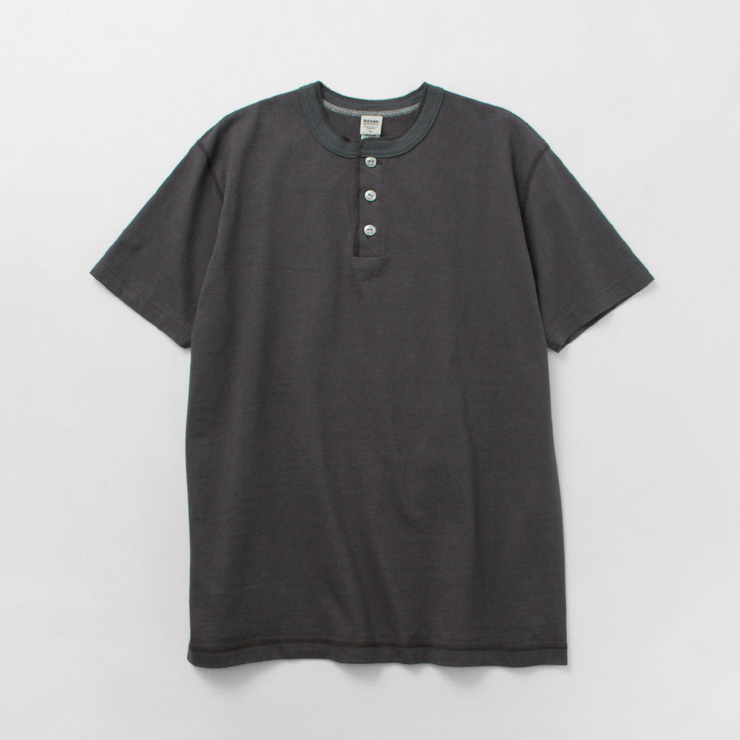 BARNS OUTFITTERS / Cozun Knitting Henry Neck Short Sleeve T-shirt SP Buttonworks