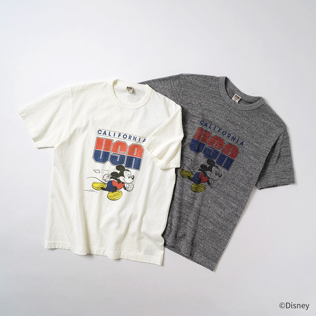BARNS / Loopwheel 미키 티셔츠 미국 캘리포니아