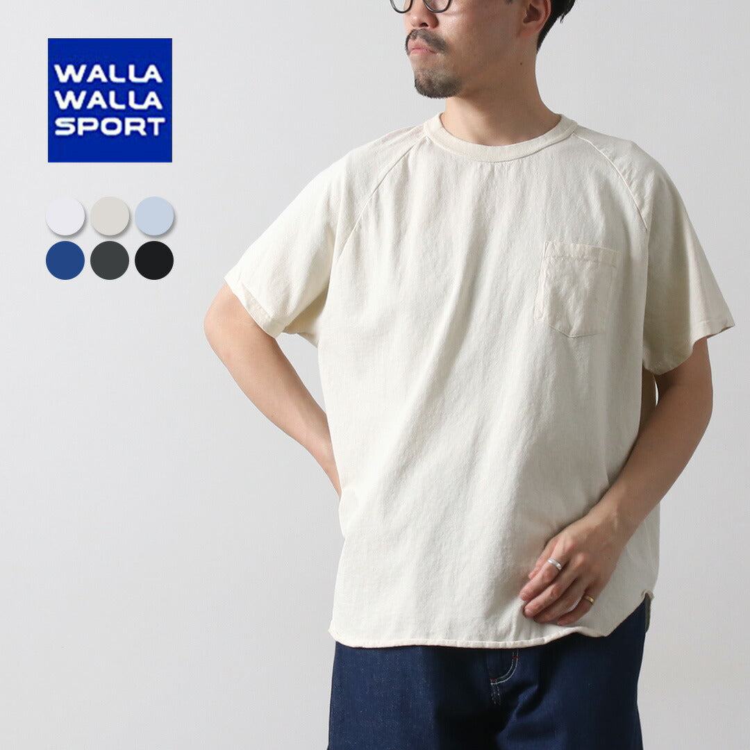WALLA WALLA SPORT / Short Sleeve Pocket Baseball T-Shirt