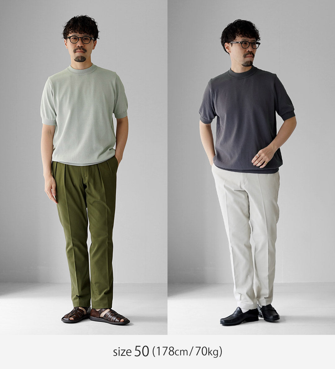 RINASCENTE / Hybrid Washable Mock Neck Knit T-Shirt