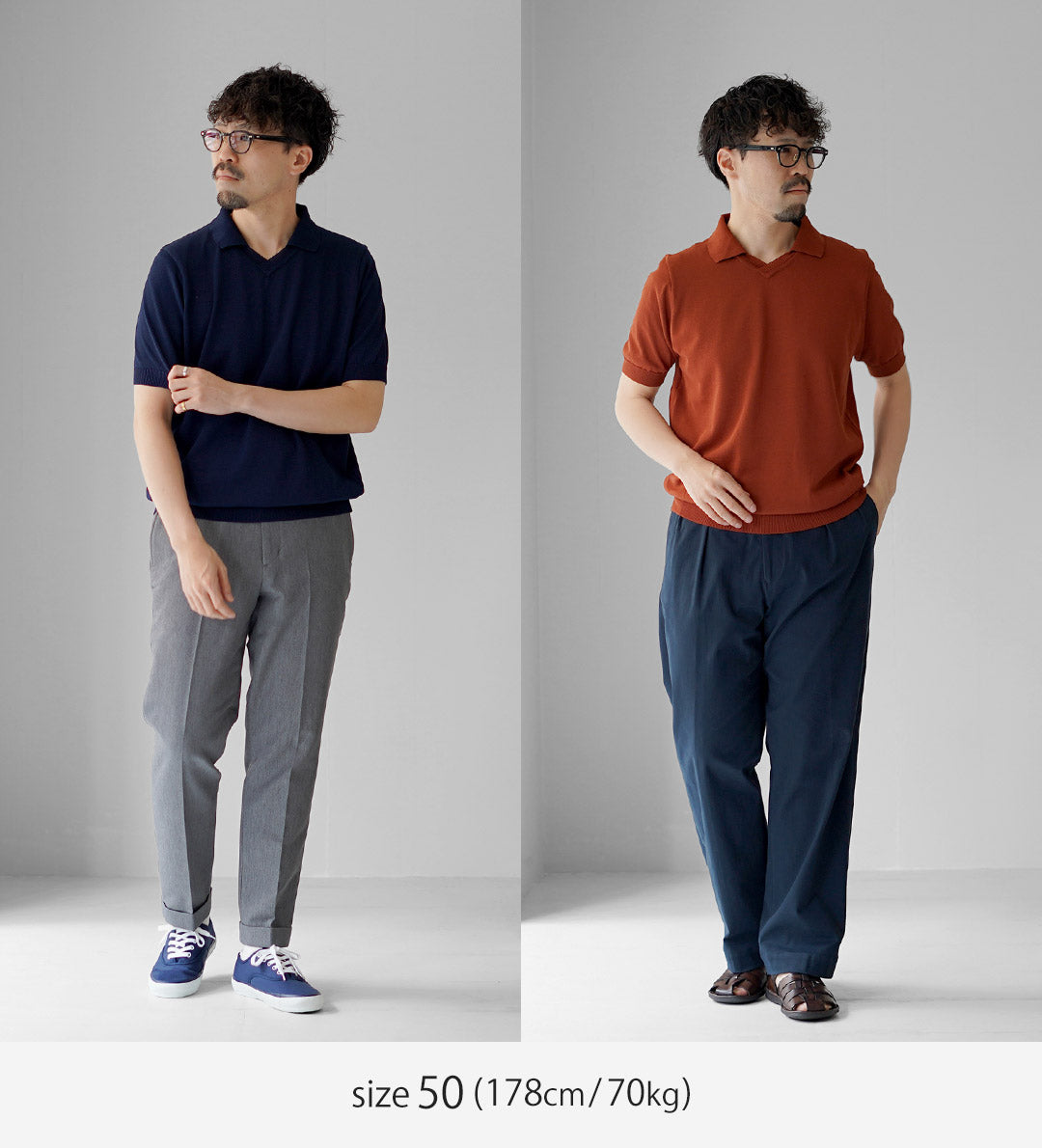 RINASCENTE / 混合针织船长 Polo 衫